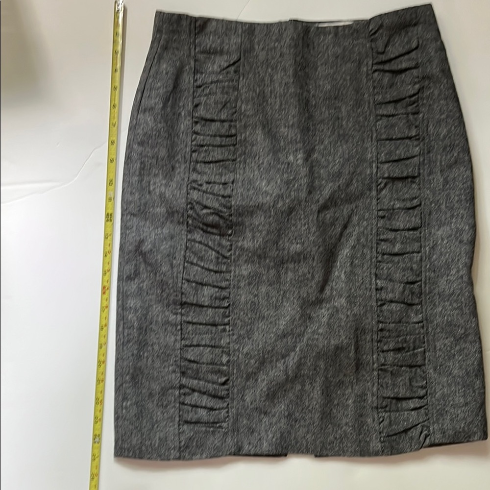 BB Dakota Black Ruched Pencil Skirt